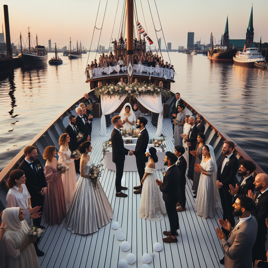Heiraten auf dem Wasser: Erleben Sie einzigartige Hochzeiten auf Hamburgs Schiffen und Barkassen
